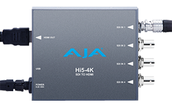 AJA, HI5, 4K, HD, SDI, HDMI, rent